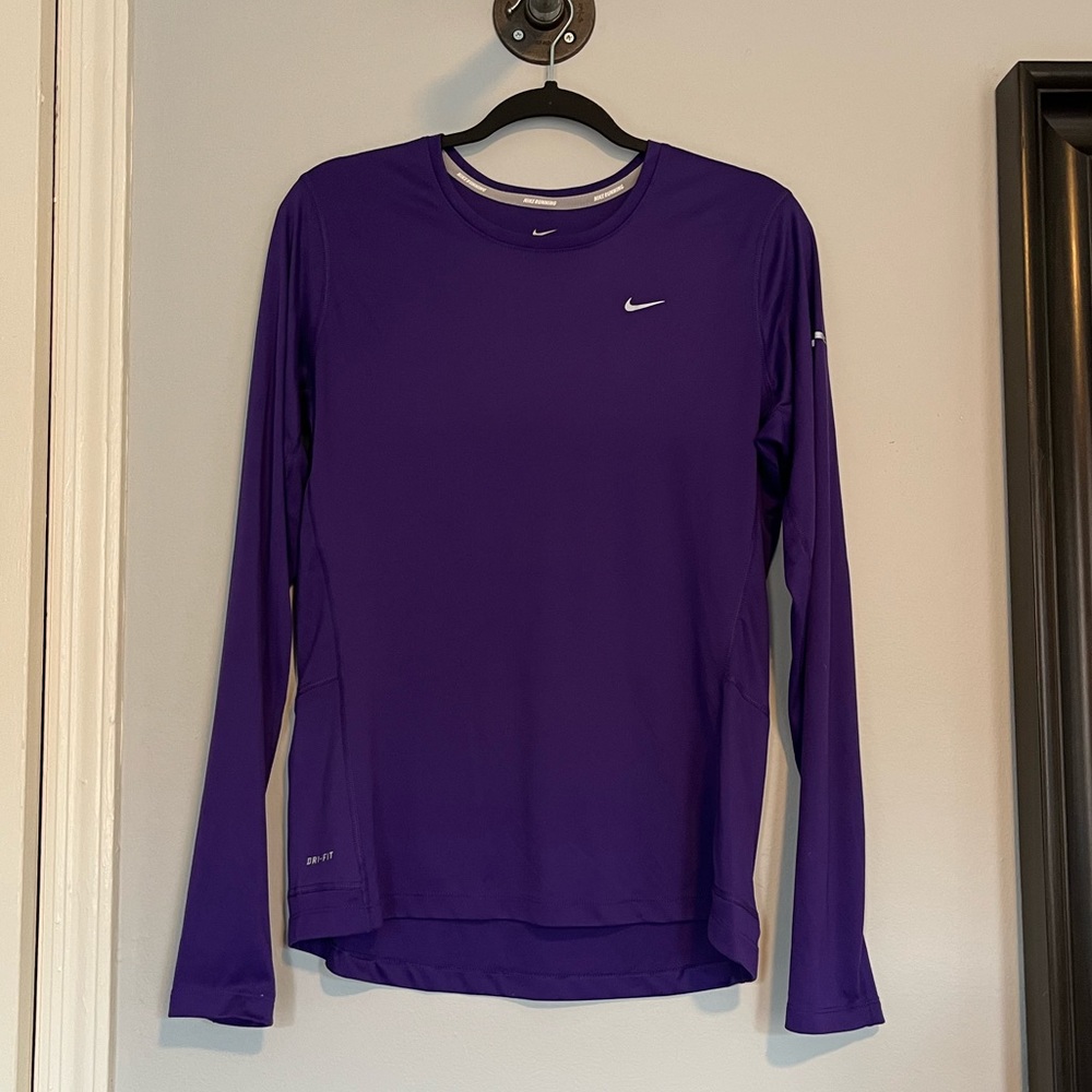 Purple Dri-Fit Running Long Sleeve